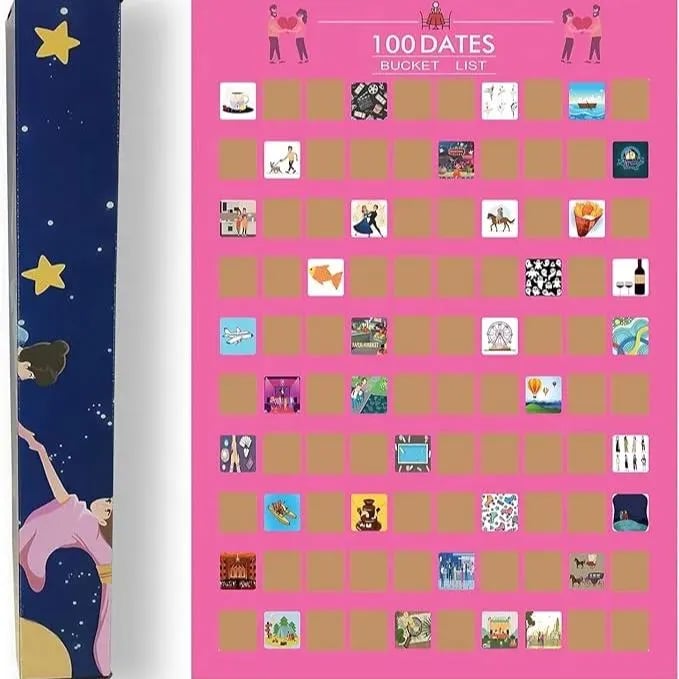 Hot Sale 40% Off🔥Couple 100 Days Scratch Poster