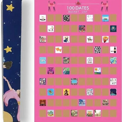 Hot Sale 40% Off🔥Couple 100 Days Scratch Poster