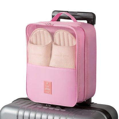 Travel Shoe Bag Holds 3 Pair of Shoes