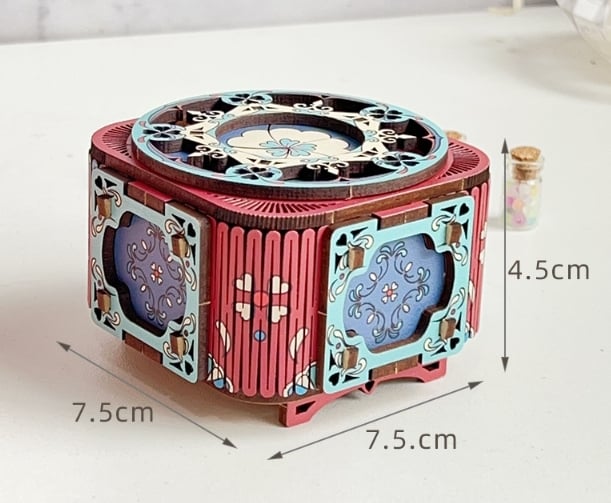 Enchanting 3D Wooden Music Box Puzzle - A Gift of Melody and Mindfulness