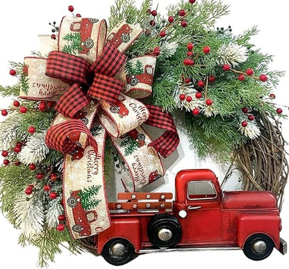 🔥Christmas Flash Sale - 40% OFF--Christmas Red Truck Wreath