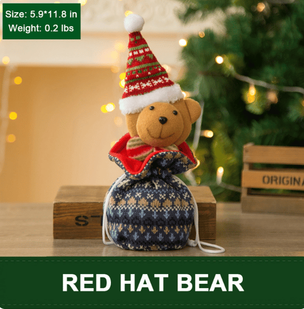 (🎉Christmas Pre Sale-Further Reductions Now) Christmas Knitted Doll Gift Bags (BUY MORE SAVE MORE)