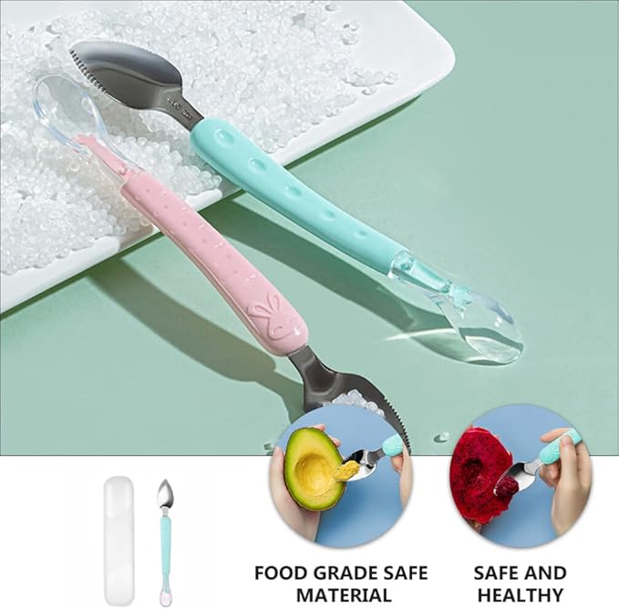 Baby Double-Headed Food Scraper