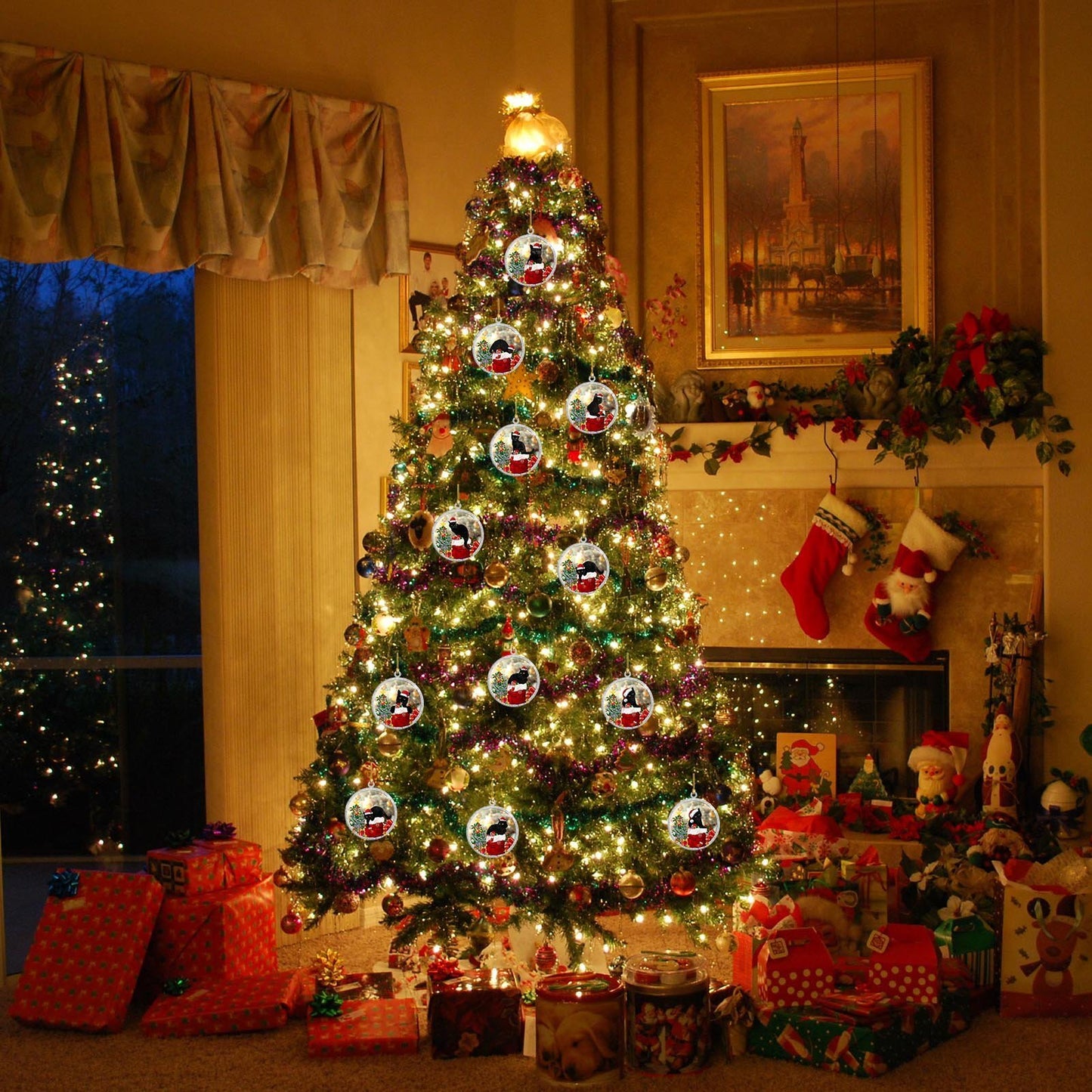 🎅Christmas sale 45% off🐈Christmas Black Cat Ornament🎄