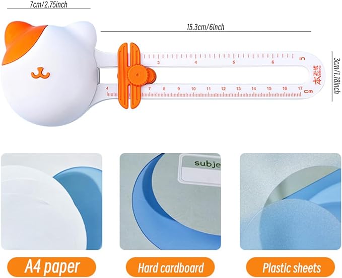 Circle Paper Cutter Rotary Circular Cutter for Cardstocks Craft Cutting Tools