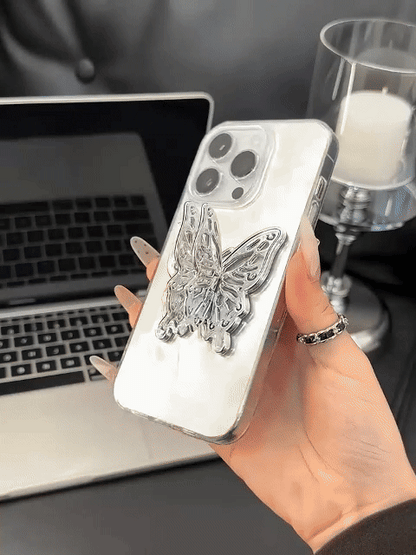 🦋Butterfly phone case with stand for iPhone