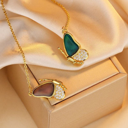🦋 Color Changing Butterfly Necklace 📿