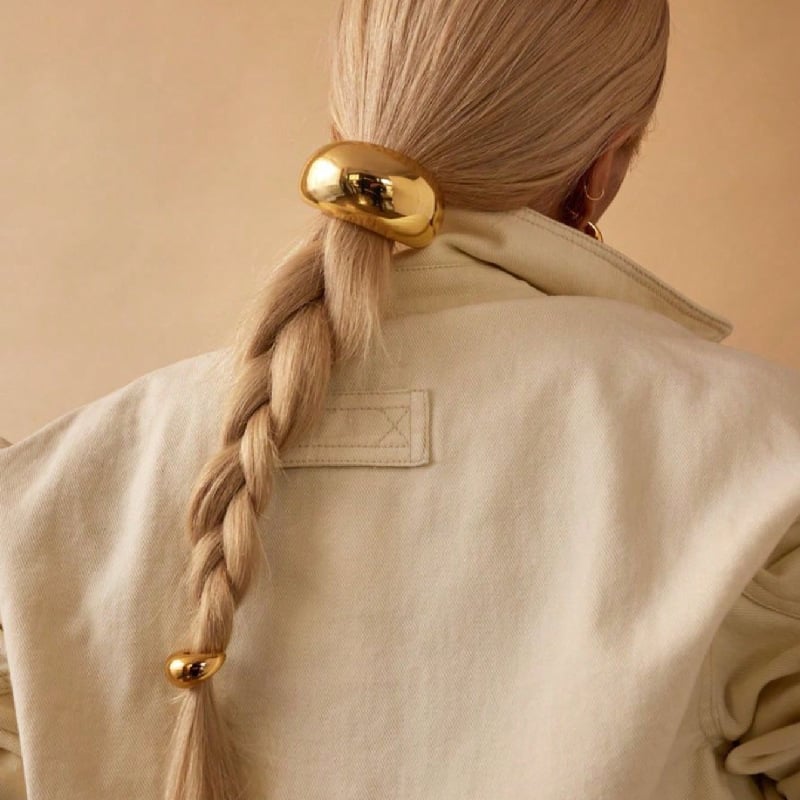 Metal Geometric Elastic Hair Ties