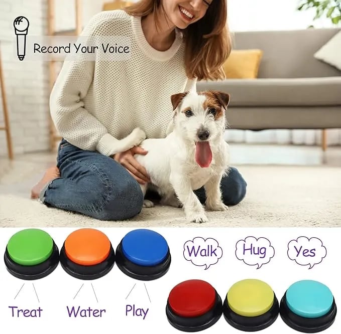 40% OFF🔥Voice Recording Button🐶Dog Buttons for Communication Pet Training Buzzer