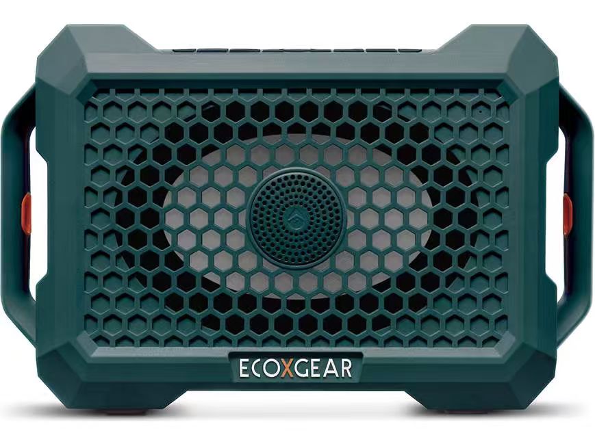 Waterproof portable Bluetooth® speaker with built-in party lights (Whitewater)