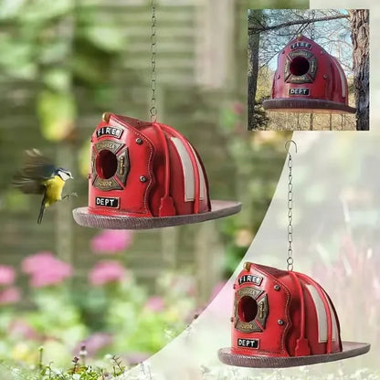 🔥Last 4 hours Sale: Save 49% -Firefighter-Themed Birdhouse