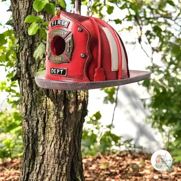 🔥Last 4 hours Sale: Save 49% -Firefighter-Themed Birdhouse