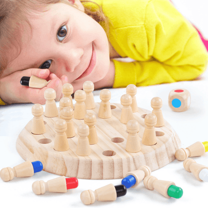 🔥HOT SALE-49% OFF🔥Color Memory Wooden Chess For Kids