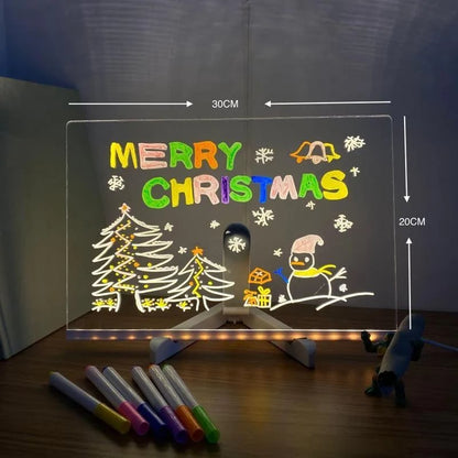 🎅Christmas gift🎁luminous acrylic message board🎨