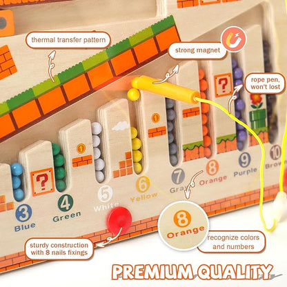 Magnetic Color and Number Maze