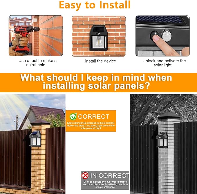 Solar Wall Lights Outdoor