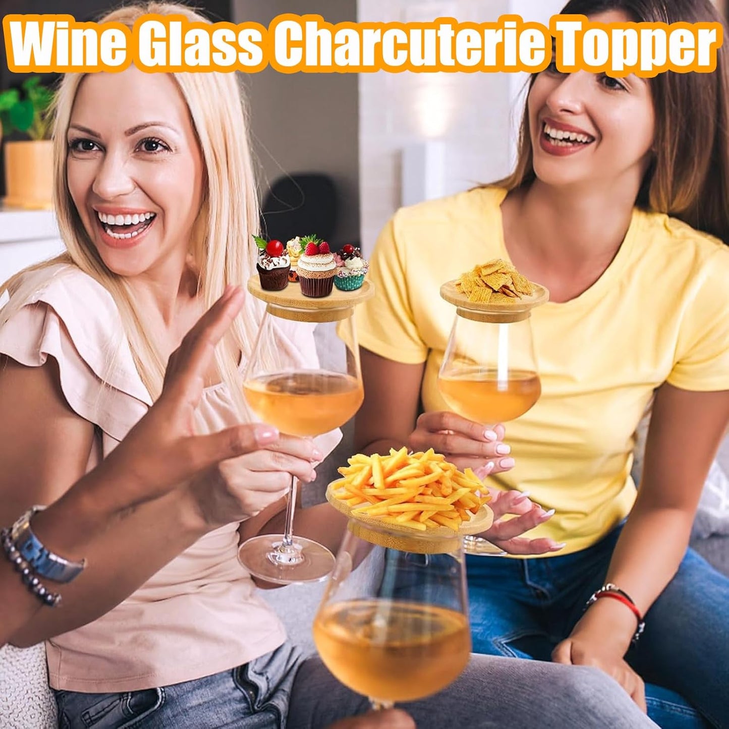 Wine Glass Charcuterie Board Topper