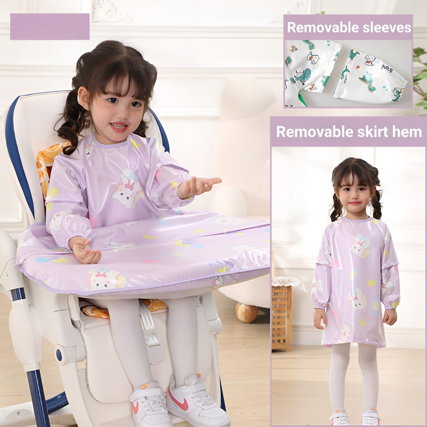 Coverall Baby Feeding Bib for Eating