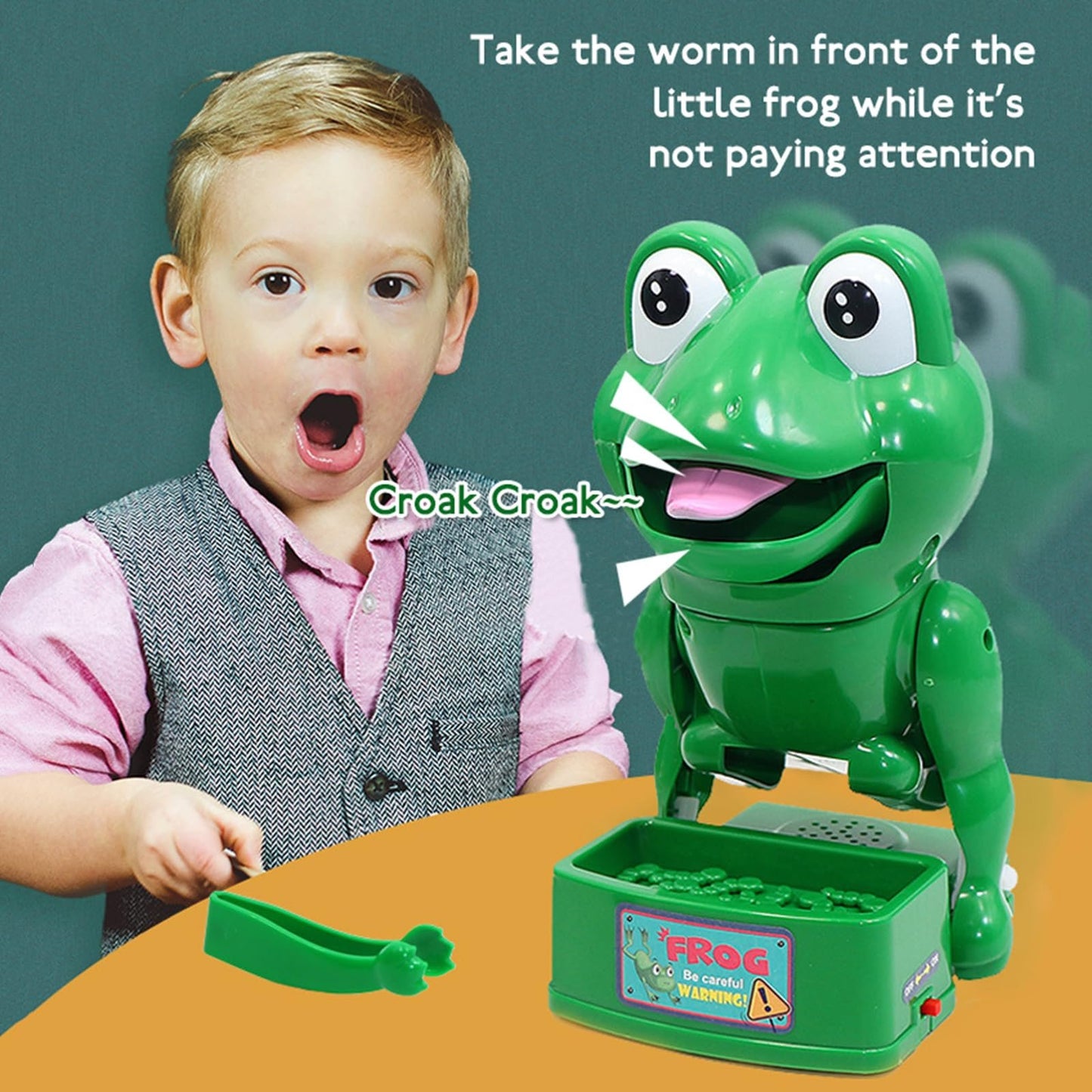 Tricky Frog Biting Finger Toy