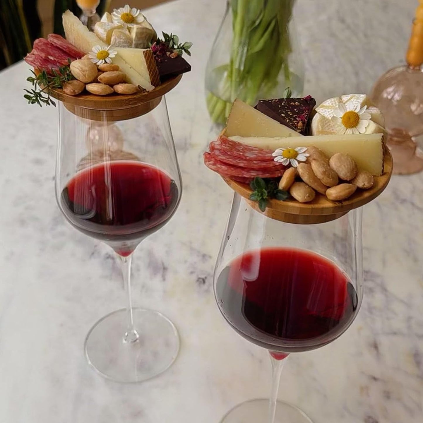 Wine Glass Charcuterie Board Topper