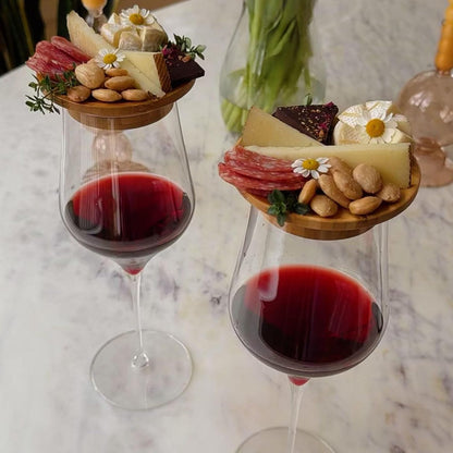 Wine Glass Charcuterie Board Topper