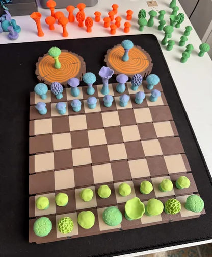 🍄 Magnetic Forest Mushrooms Chess