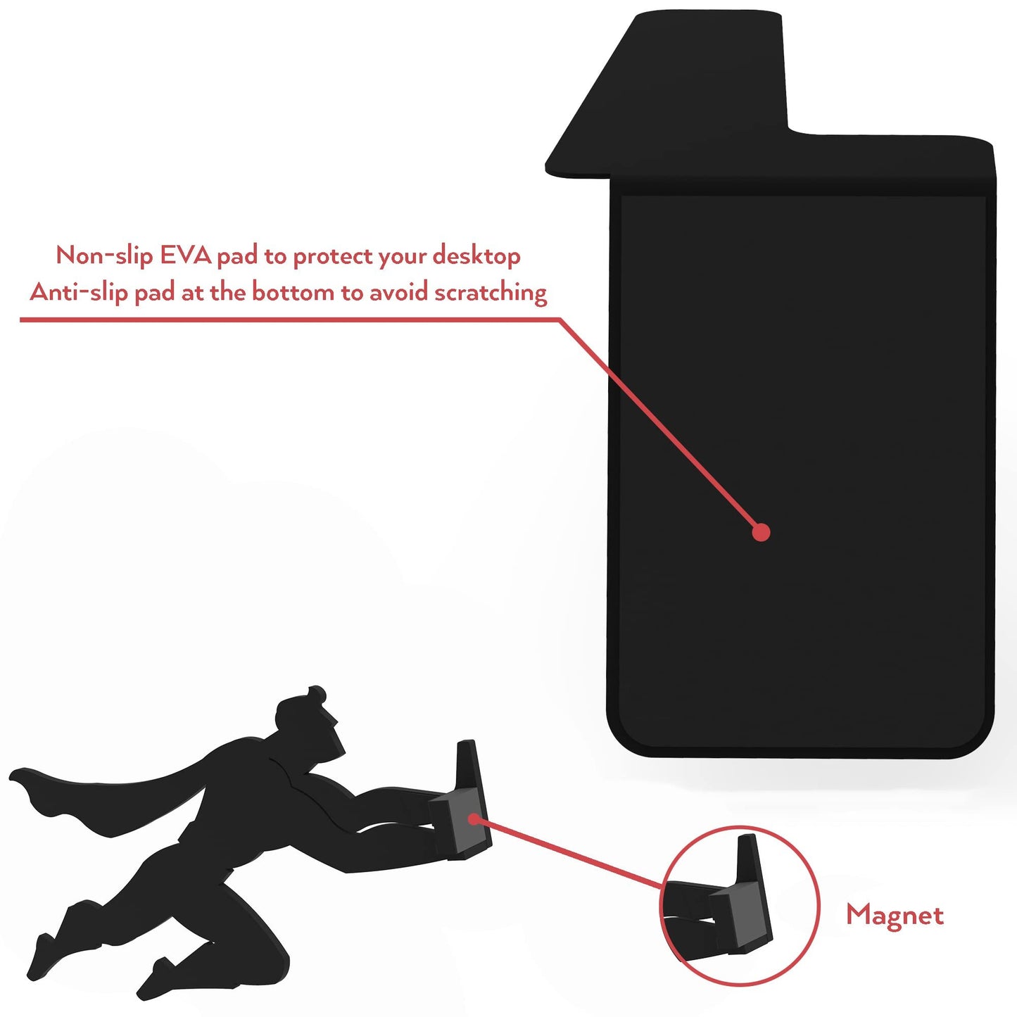 Flying Man Invisible Bookshelf