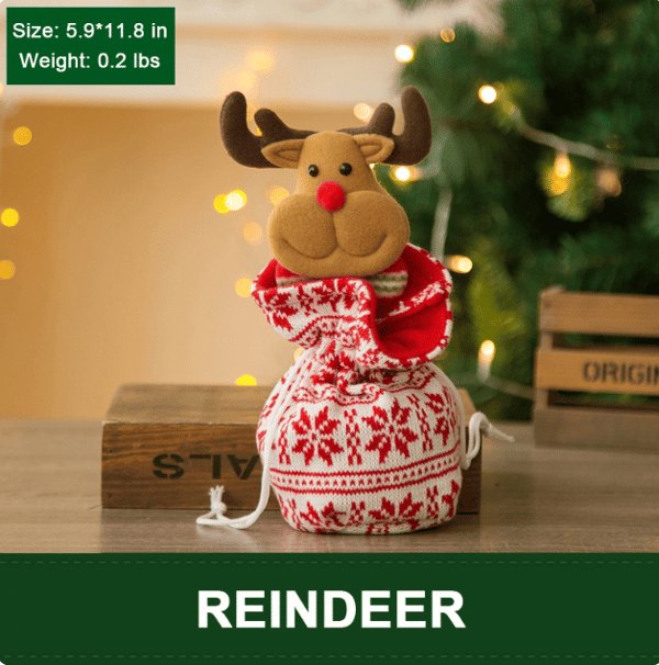 (🎉Christmas Pre Sale-Further Reductions Now) Christmas Knitted Doll Gift Bags (BUY MORE SAVE MORE)