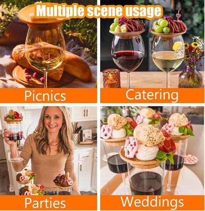 Wine Glass Charcuterie Board Topper