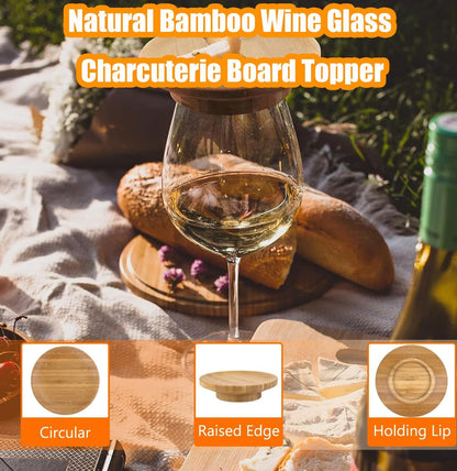 Wine Glass Charcuterie Board Topper