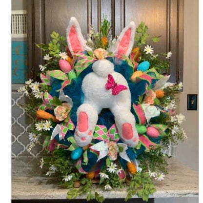 Bunny Wreath Happy Easter Rabbit Decoration