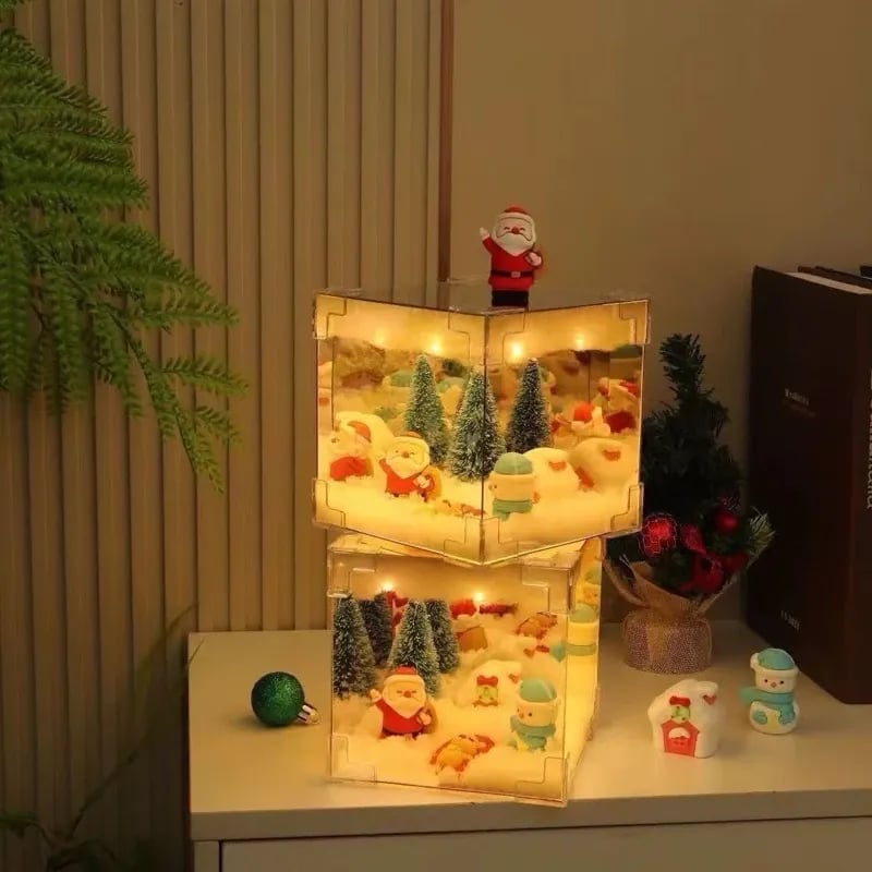 DIY Christmas 3D Rubik's Cube Night Light