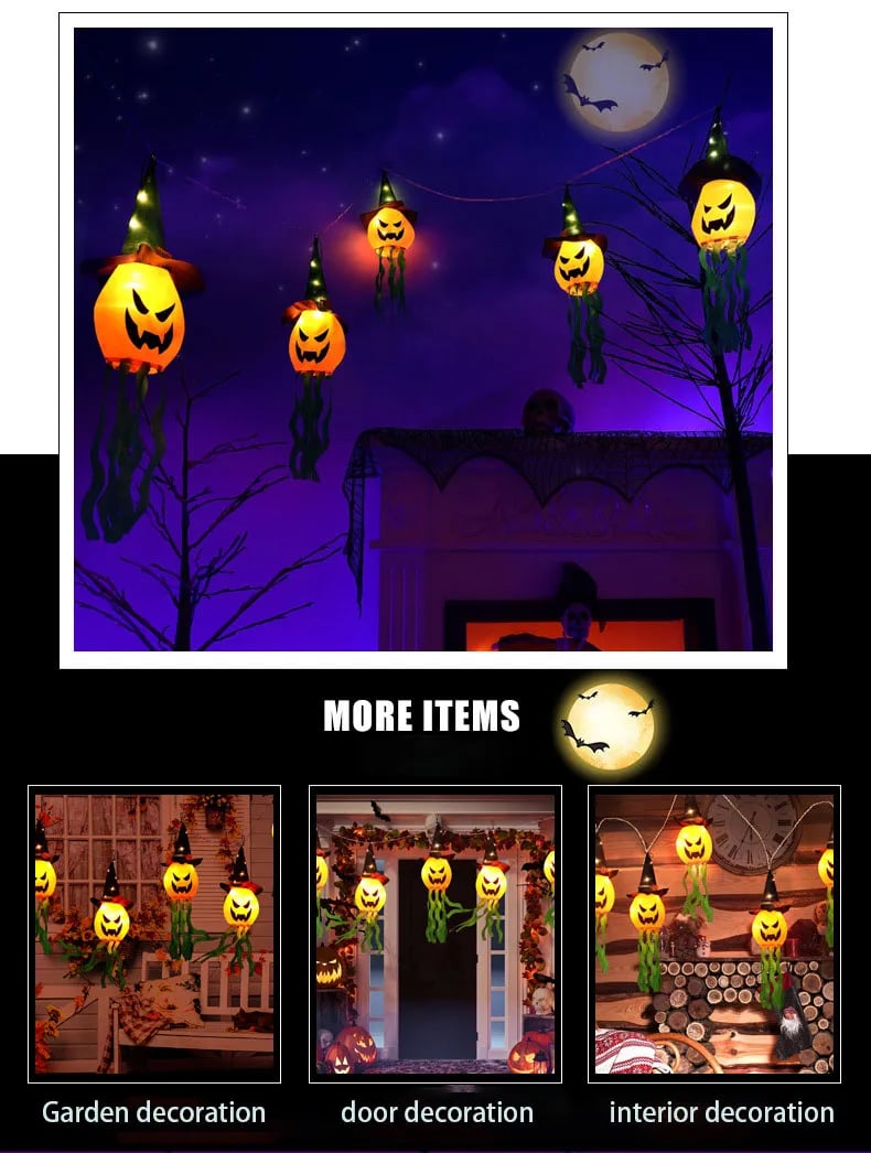 🔥Halloween LED Wizard Pumpkin Lights