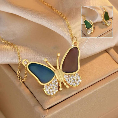🦋 Color Changing Butterfly Necklace 📿