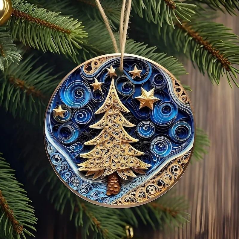 ✨Last Day 40% OFF🎄Quilling Pattern Christmas Ornaments🎁