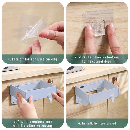 🗑️Wall-Mounted Foldable Trash Bag Holder🏠