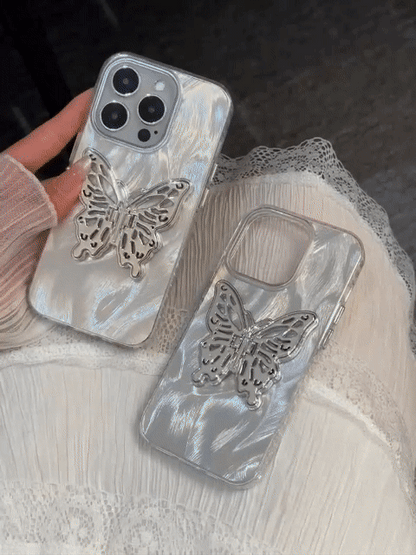 🦋Butterfly phone case with stand for iPhone