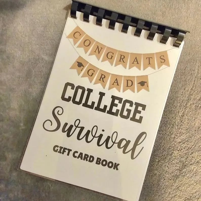 🎁Hot Sale 40% OFF👩‍🎓🎁College Survival Gift Card Book