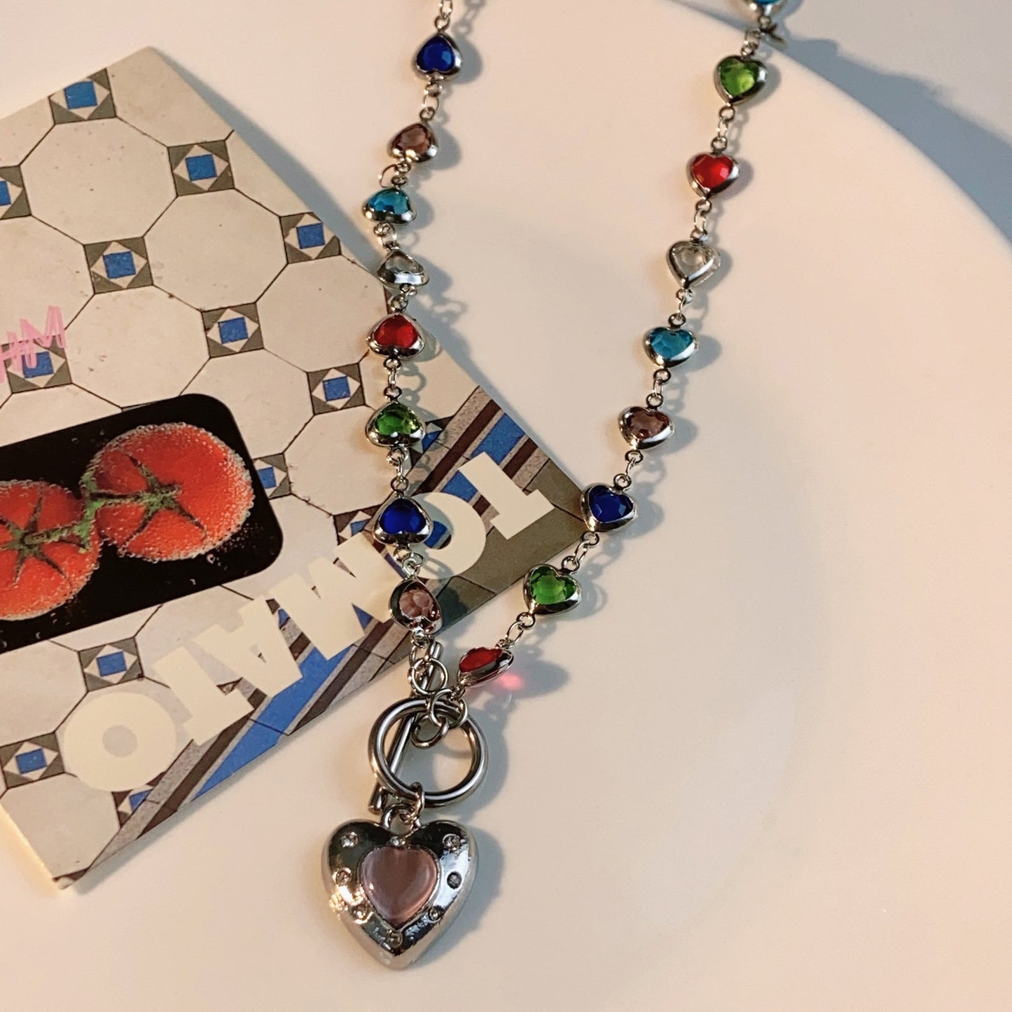 Dopamine-Inspired Color Bead Love Necklace