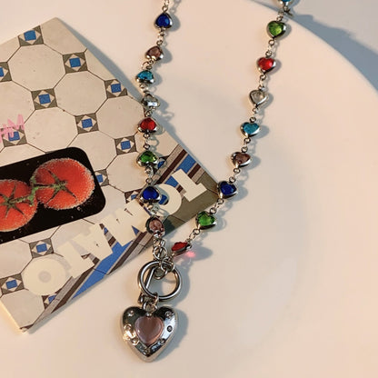 Dopamine-Inspired Color Bead Love Necklace