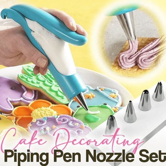(🔥HOT SALE NOW 40% OFF) -  Cake Decorating Piping Pen Tool and Nozzle Set