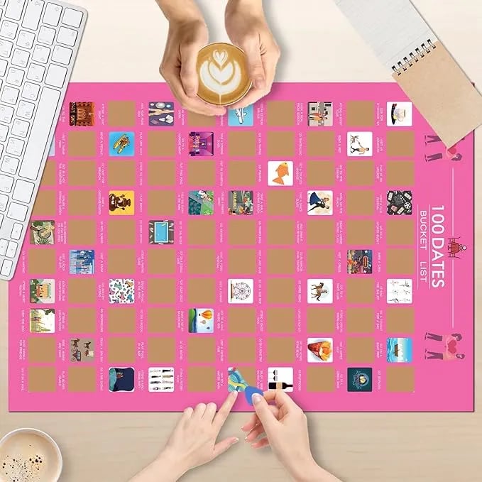 Hot Sale 40% Off🔥Couple 100 Days Scratch Poster