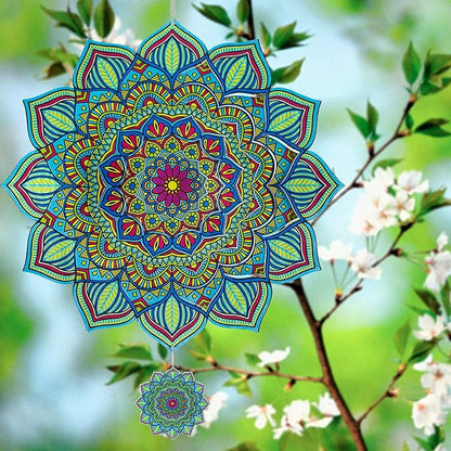 Wind Spinners Outdoor Mandala Lucky Star