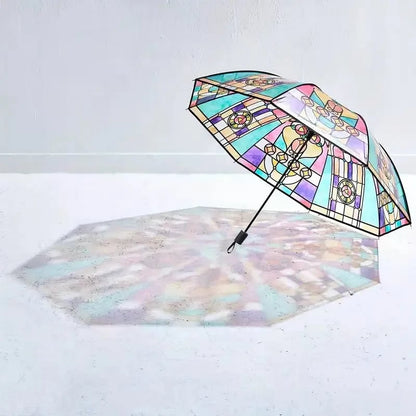 🔥Hot Sale 40% OFF ☔Vintage Stained Automatic Umbrella