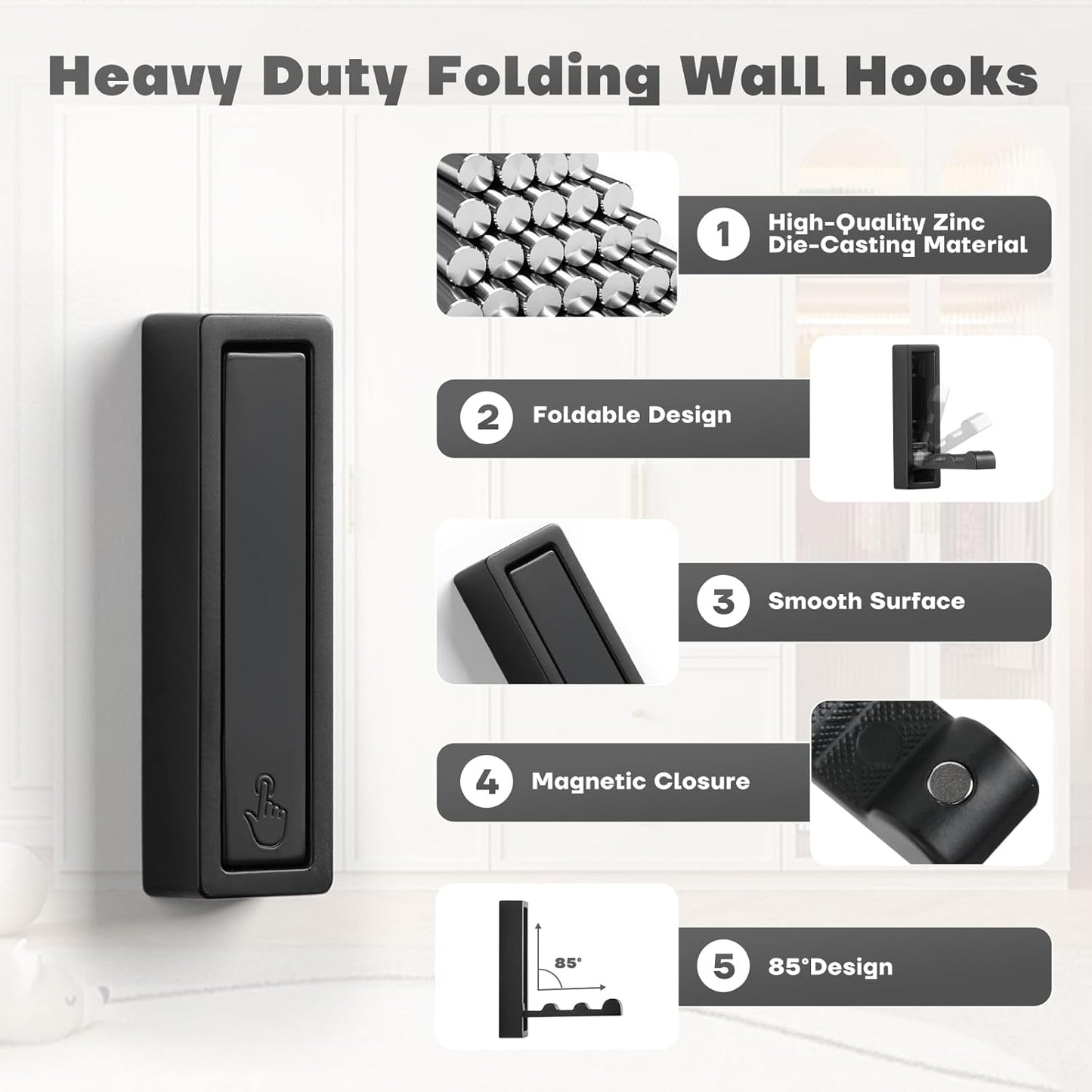 🔥 Heavy Duty Folding Hooks