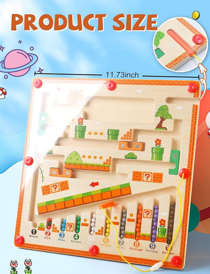 Magnetic Color and Number Maze