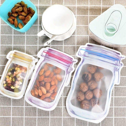 🔥Reusable Mason Bottle Ziplock Bags
