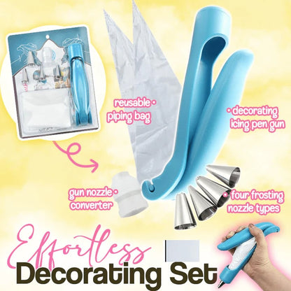 (🔥HOT SALE NOW 40% OFF) -  Cake Decorating Piping Pen Tool and Nozzle Set