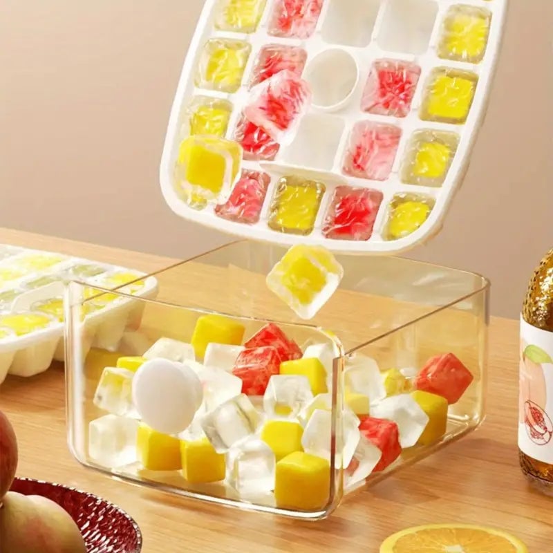 Double-Layer Ice Cube Tray Box