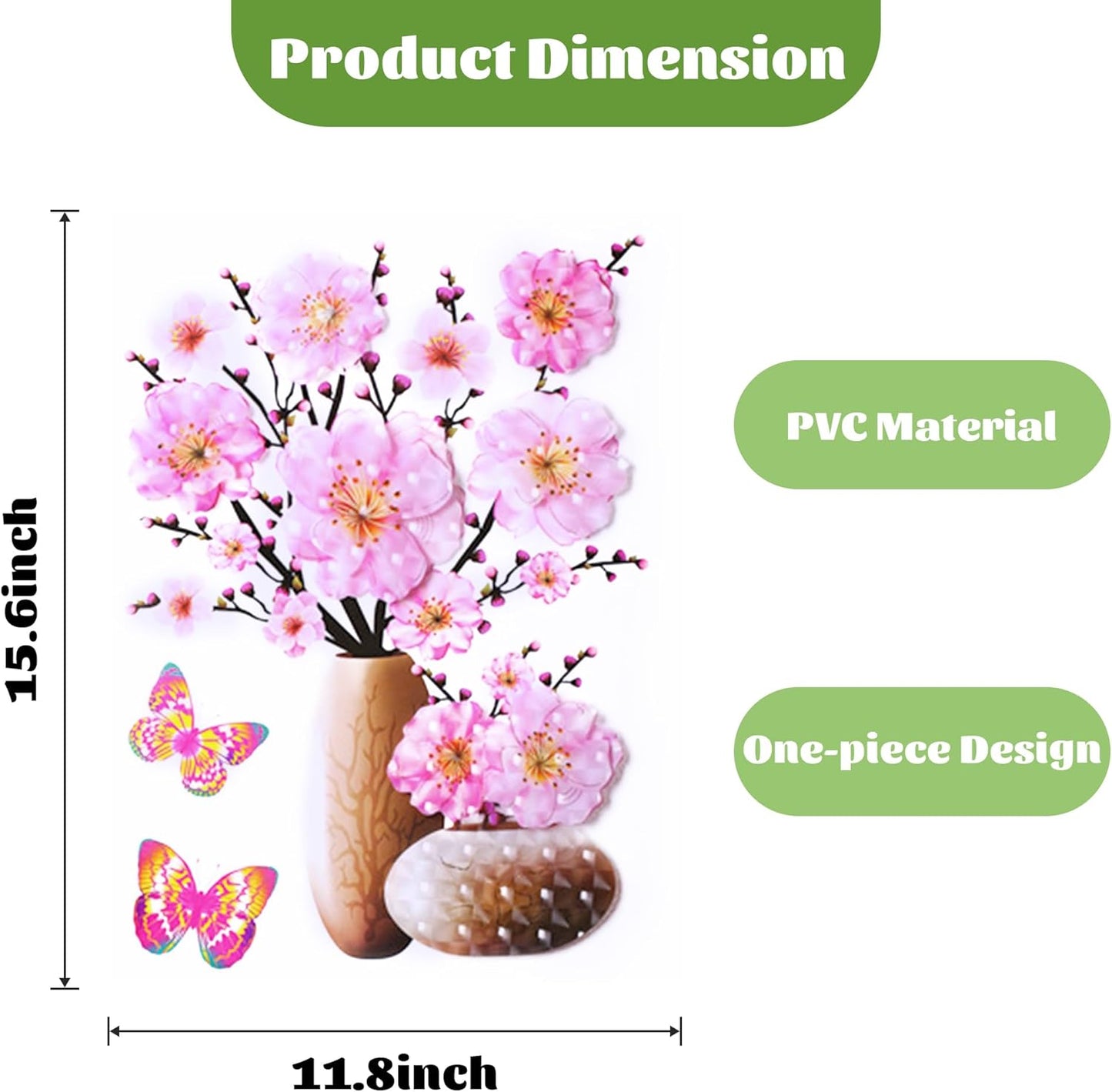 🖼️3D Three-Dimensional Simulated Vase Wall Art🌺